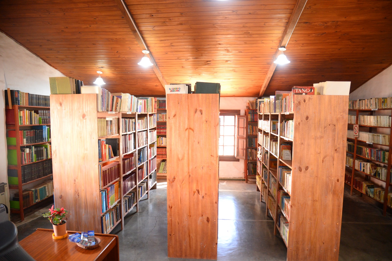 Interior de la Biblioteca Clara Vollenweider