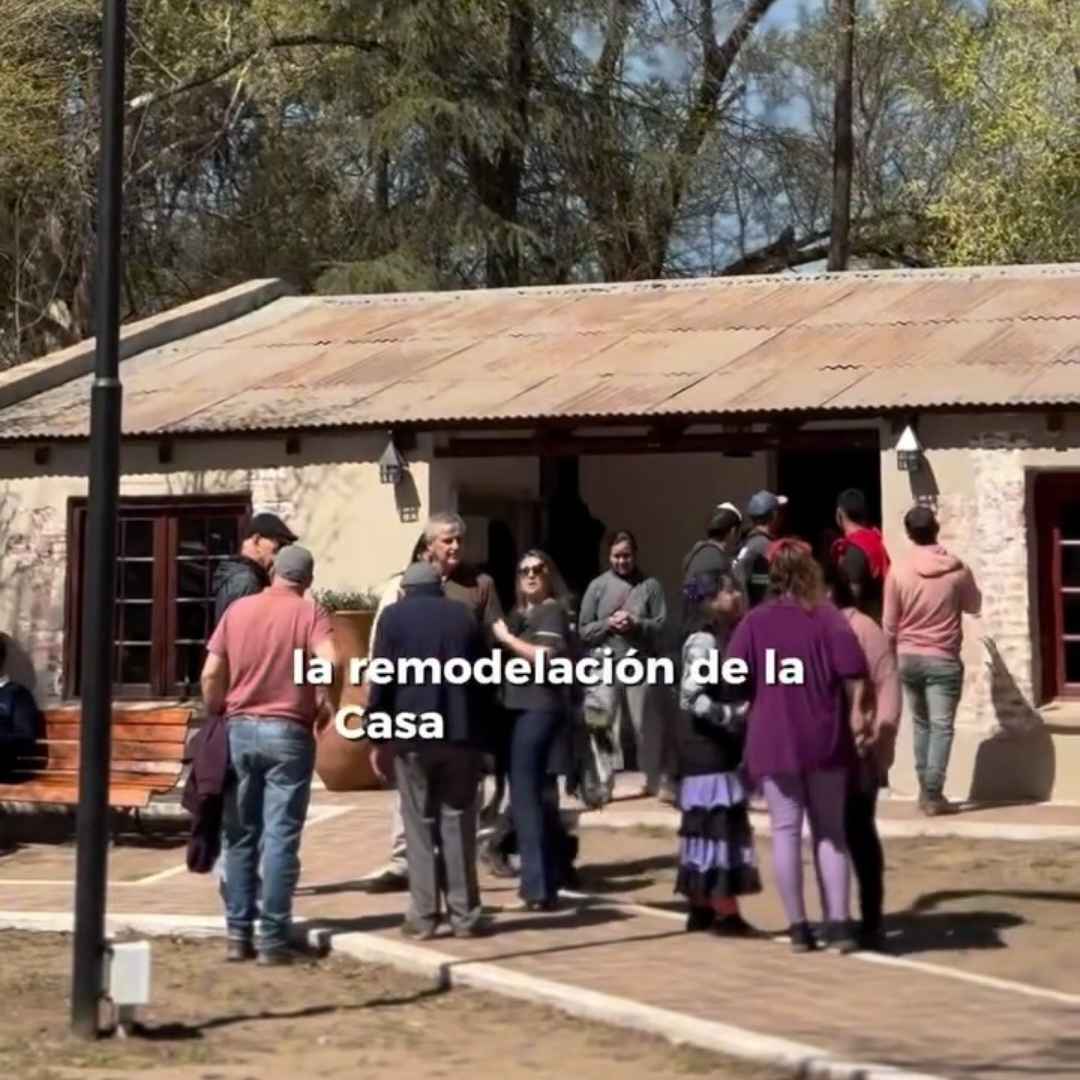 Vista del nuevo Polo Cultural de Villa del Dique durante la ceremonia de inauguracion