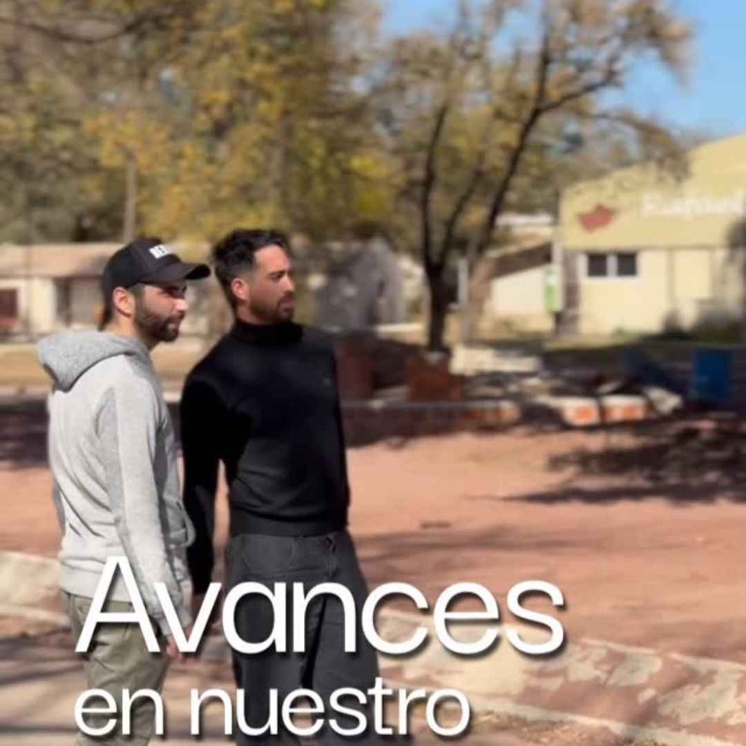Obras de construcción del nuevo anfiteatro en el Polo Cultural de Villa del Dique